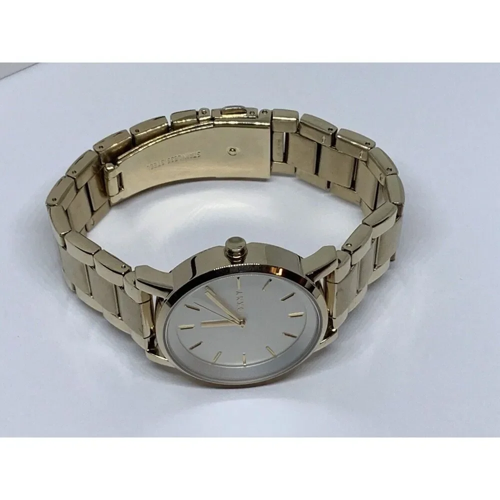 DKNY NY-2343 Ladies Stainless Steel Analog White Dial Quartz Wrist Watch BW135